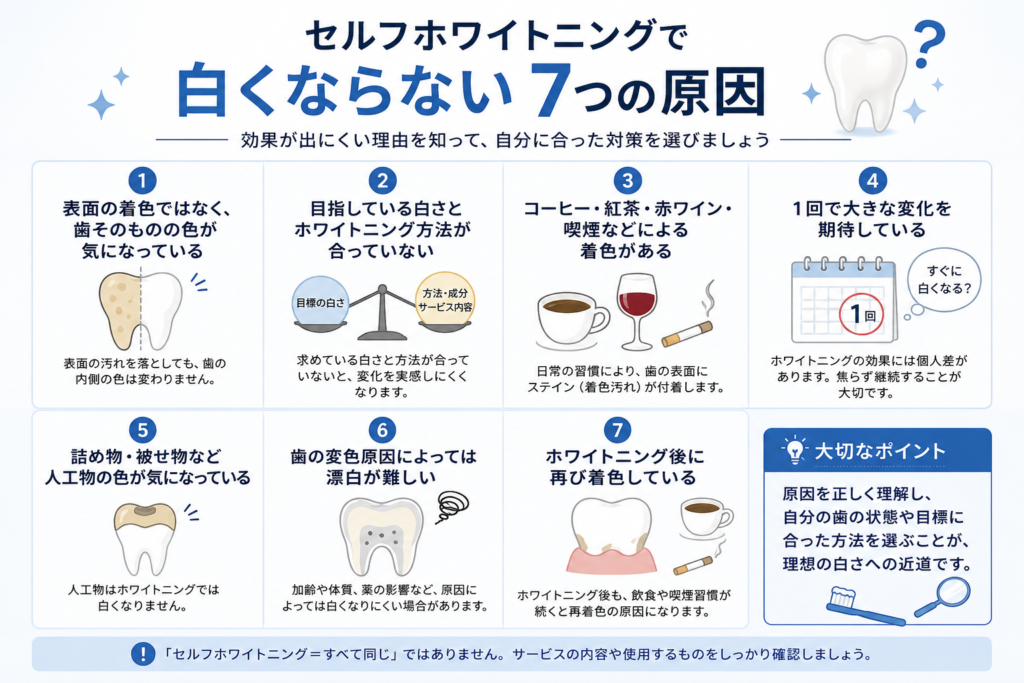 白くならない原因図解