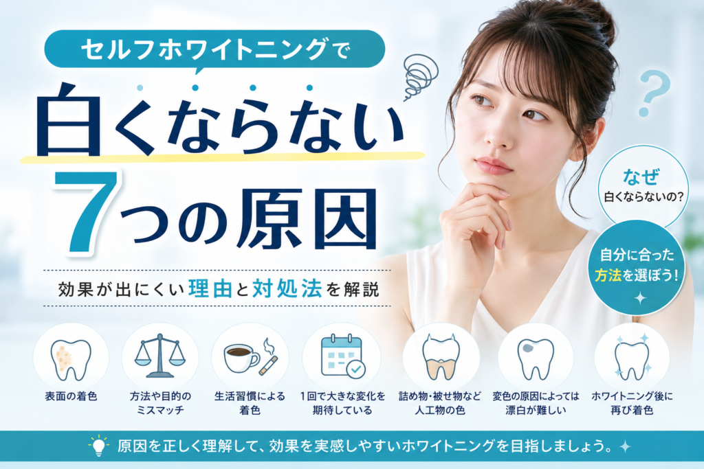 歯が白くならない7つの原因